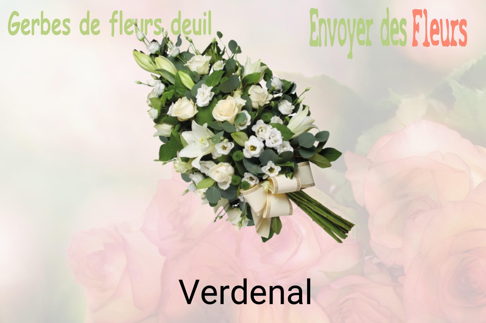Gerbe de fleurs de deuil livrée à Verdenal